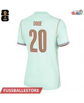 Günstige Frankreich Desire Doue #20 Auswärtstrikot Damen WM 2026 Kurzarm